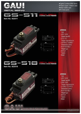 511 & 518 digital servo