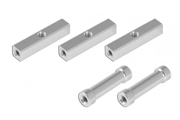 Alu Square Post with 3mm thread hole and Round Post