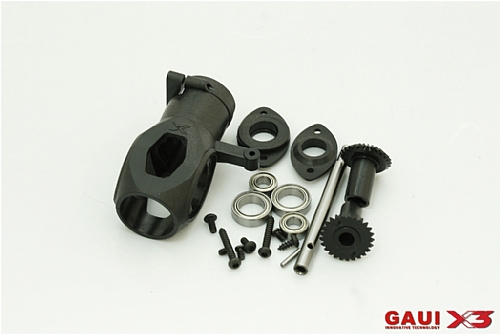 X3 Tail Case Assembly (with gears)