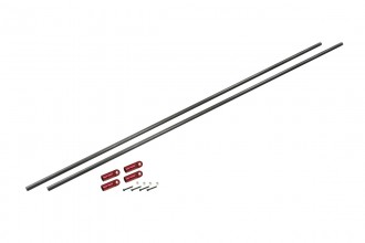 076207-CF Tail Boom Support Rod Set (Red anodized)(for NX7)