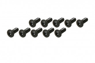 0R2308-Socket Head Button Screw - Black (M3x8)x10pcs