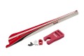 077111-FORMULA Carbon Fiber Tail Boom (Type B, in Red)(for X7)